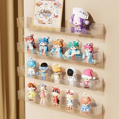 Wall-Mounted Acrylic Display Case for Funko Pop, Floating Display Shelves Wal…