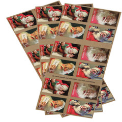 United States Postal Service 2018 Sparkling Holidays Forever Stamps Santa Claus