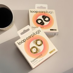 Loop Experience 2 – Gold and Black (2 Pack) Earplugs For Couple -Silicone- Nib