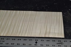 Tiger Maple Raw Wood Veneer Sheet 6.5 x 36 inches 1/42nd 35137-85