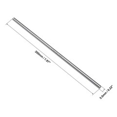 2Pcs Round Rod 5.5mm Diameter 200mm Length HSS Lathe Bar Stock for DIY Craft