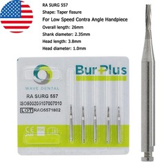 Wave Dental Carbide Burs Surgical Bur Latch 2.35mm RA SURG 2 4 6 8 Contra Angle