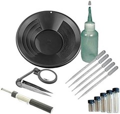 Sluice Monkey 12″ Black Gold Pan Panning Kit