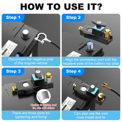 Heavy Duty Battery Disconnect Switch Power Cut Kill Switch for Car RV Boat 12V