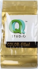 Stand-Up Resealable QuickQlick™ Bags (10x15cm (3×4″), Gold 100 pcs