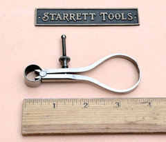 Rare/Antique STARRETT No.76 Thread Calipers W/Square Legs, 3.0” Size & Capacity!