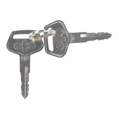 2PCS 787 Ignition Switch Keys for Komatsu Excavator PC200 PC210 PC220 PC240