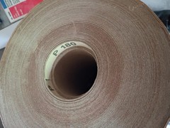 Hermes Sandpaper Roll..8 3/4″ Wide X 100 Yards Long..180 Grit