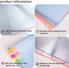 40 Pages A3 Art Portfolio Case Diamond Painting Storage Book for Artwork Photo