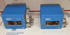 Lot of 2 SICK CLV490-0010 Optic Bar Code Scanner CLV-490 w/Interface & Mount