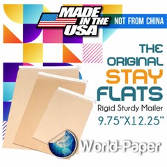 The Original Stay Flats Plus Envelope 9.75″x12.25″ Rigid Sturdy Mailer Usa #1