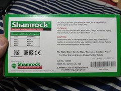 Shamrock Synthetic Vinyl Examination Gloves Powder Free Medium 1 Box 100ct