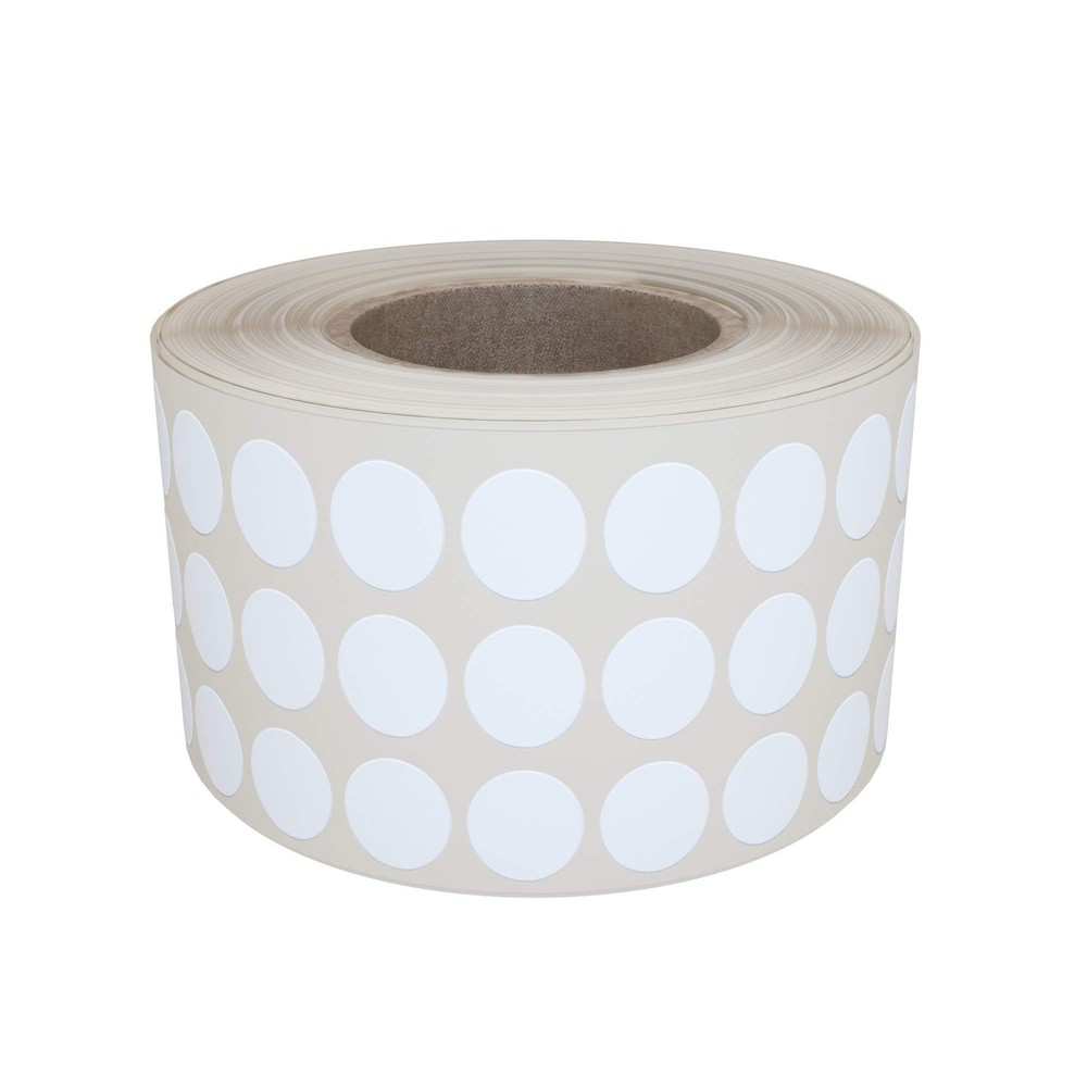 Royal Green 8mm Round Dot Stickers – 2000 Color Coding Labels in 2000, White