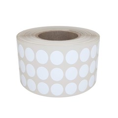 Royal Green 8mm Round Dot Stickers – 2000 Color Coding Labels in 2000, White