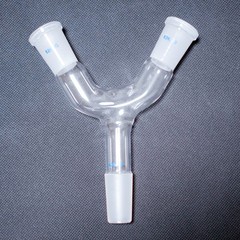 Laboratory glass Y shape & claisen connecting adapter 24/40 lab glass adapter