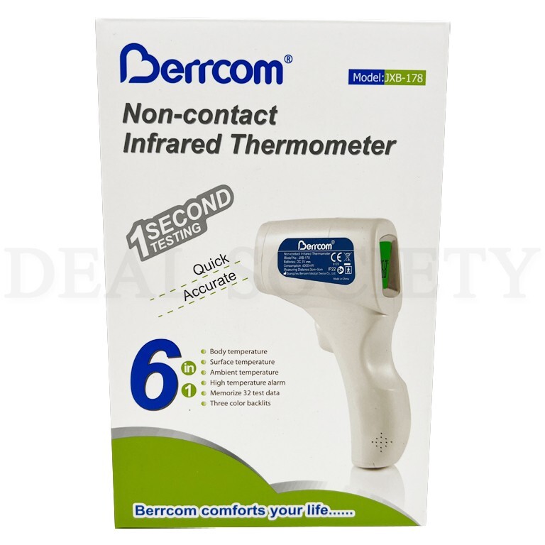 Berrcom Non-Contact Infrared Forehead Thermometer 6-in-1 Model JXB-178