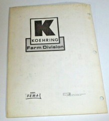 Fox 0802 Pick-Up Head Operators Owners Instruction & Parts Manual Book OEM 1/76