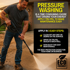 Concrete Sealer Penetrating Sealer Water Repellent for Pavers & Concrete Tru Pel