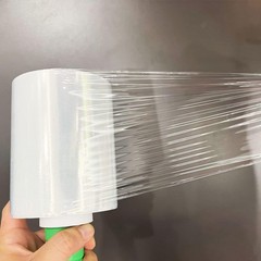2-Pack Industrial Mini Clear Stretch Wrap Film 80 Gauge 5.1″ 1000ft for Pallet