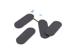 1″ x 2-1/2″ x 1/8″ Peel & Stick Oval Silicone Feet – Audio Repair Amps Mixers