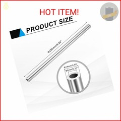 uxcell 304 Stainless Steel Tube, 8mm ID 14mm OD 250mm Length Round Seamless Stra