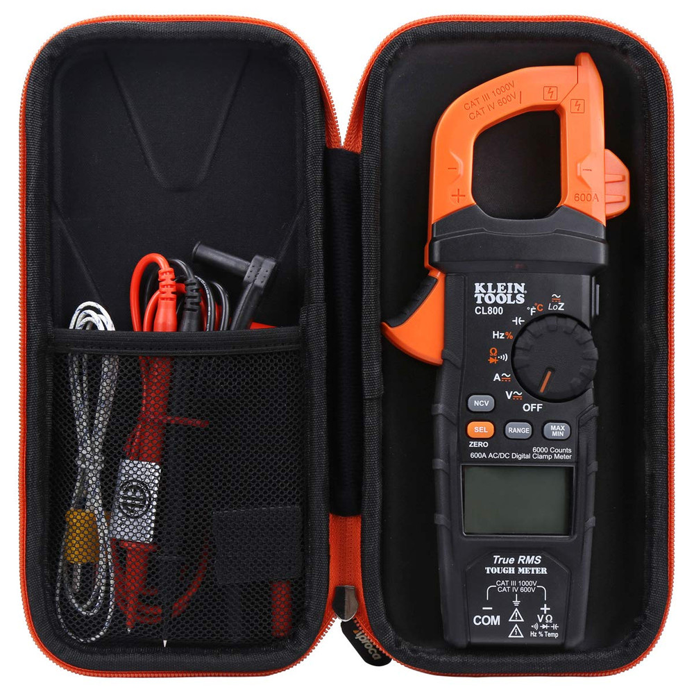Case Compatible with Klein Tools CL800 CL810 CL700 CL600 Digital Clamp Meter