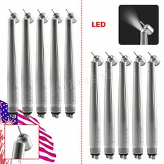 Dental 45° Degree Surgical High Speed (LED E-generator) Handpiece Push 4 Holes