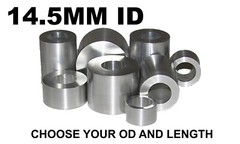 ALUMINUM 14.5MM ID X 21MM, 20MM, 19MM, 18MM OR 17MM OD BUSHING SPACER