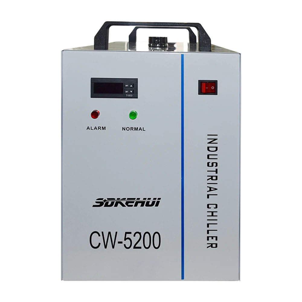 CW-5200 Industrial Water Chiller 2.4kW 0.3℃ for CO2 Laser 110V/220V