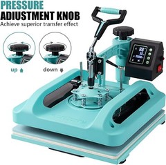 5 in 1 Heat Press Machine 15″x15″ T-Shirt Transfer Sublimation W. 30OZ Tumbler