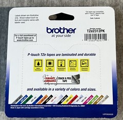 Brother P-touch, TZe-231 2Pk Tape -2 tapes 0.47in x 26.2 ft. each NEW