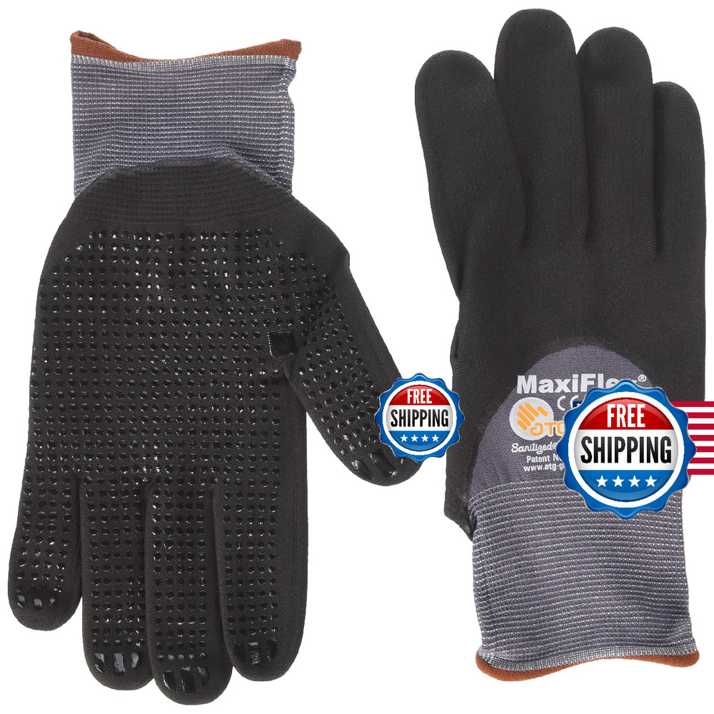 Atg 34-845/L Maxiflex Endurance Nylon Micro-Foam Nitrile 3/4 Grip Gloves Large