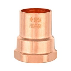 10 PCS EFIELD 3/4″ C x 3/4″ FNPT Copper Female Adapter Fittings, Lead Free