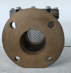 Metron Farnier 3″ Plate Strainer Dual Flange Water Meter Plumbing Bronze