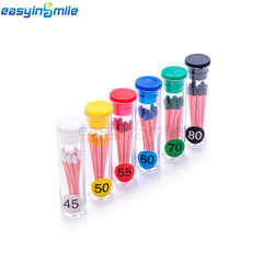60/120 Pc Easyinsmile Dental Gutta Percha Points Endo.02/.04/.06 Taper 15#-80#