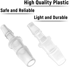 5Pcs Plastic Hose Barb Reducer Fitting, 5/16″ to 3/16″ Hose Barb Union Adapter C