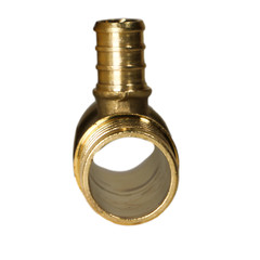 10 PIECES 1″ X 1″ X 1/2″ PEX TEE BRASS CRIMP FITTINGS – PEX B PIPE, LEAD FREE