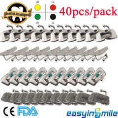 40/400pc Dental Orthodontic Buccal Tubes 1st 2nd Molar Tube Roth MBT Non-convert
