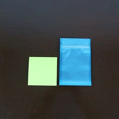 Flat Clear/Blue/Silver Mylar Zip Seal Bag Pouch with Hang Hole Variety QTY Sizes