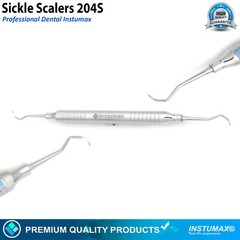 Sickle Scaler 204S Dental Hand Instruments Pro Periodontal Hygiene Pick Tool New