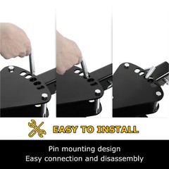 48″ Scrape Blade 2″ Receiver For ATV UTV Adjustable 0 7.5 or 15 Degrees Scraper