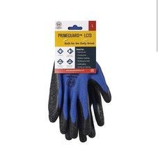 12 Pairs 13G Polyester Crinkle Latex Wet Grip Industrial Safety Work Gloves