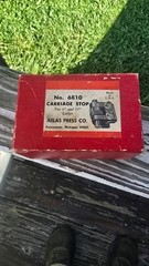 Micrometer carriage stop part #10-318 for a 6″& 12” Atlas Craftsman metal lathe
