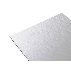24 In. X 24 In. X 1/8 In. Thick Aluminum Composite ACM Brushed Silver Sheet