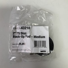 Norton 63642543210 Quick Change Disc Backup Pad 2” Diameter 1/4” Straight Shank