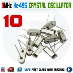 10pcs 8MHZ 8.000 HZ HC-49S Crystal Oscillator quartz passive Arduino Raspberry