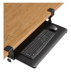 BONTEC KMT01 Under Desk Keyboard Tray, Pull-Out Keyboard & Mouse Platform