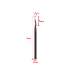 5PCS Carbide Surgical Burs FG 557L SURG 25mm Bur for High Speed Dental Handpiece