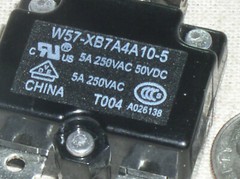NEW TE POTTER BRUMFIELD W57-XB7A4A10-5 ROUND 5A 5 AMP AC DC CIRCUIT BREAKER USA