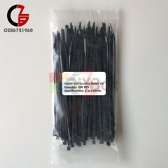 100-1000PCS 2.5mm 100 150 200 mm Self-locking Plastic Nylon Cable Ties Wire Zip.